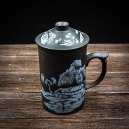 Глиняная чашка-заварник